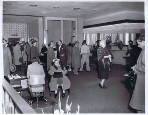 Banking hall at 44 Exchange. 1959.